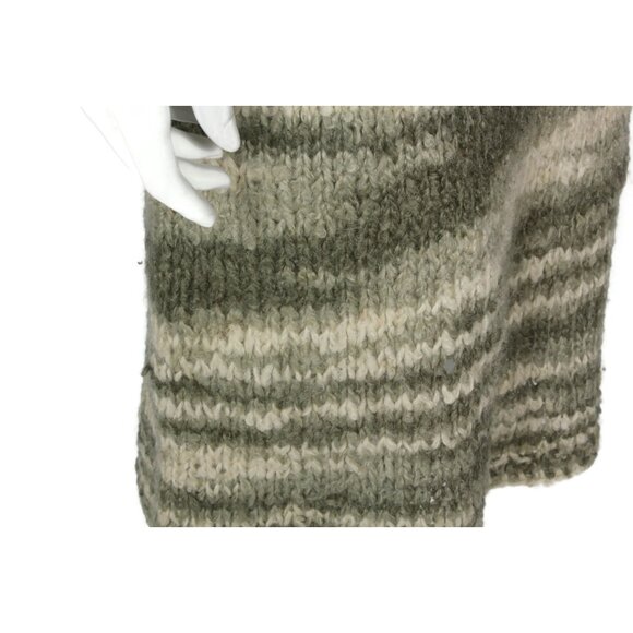 Vintage 1970s Homespun Marled Knit Grays Midi Sweater Dress M Southwest /226 - Picture 6 of 6